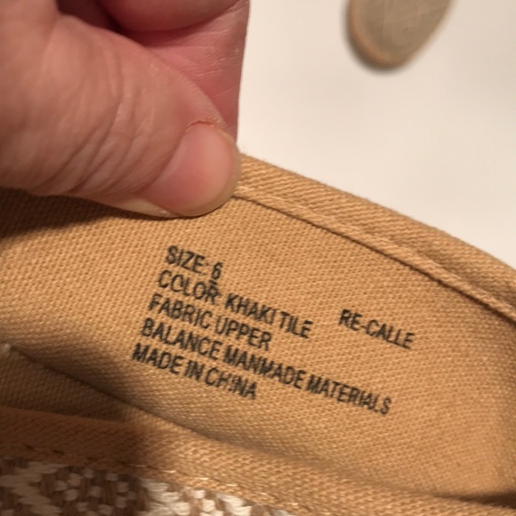 NWOT RELATIVITY Espadrille flats khaki tile 6 - Picture 8 of 11